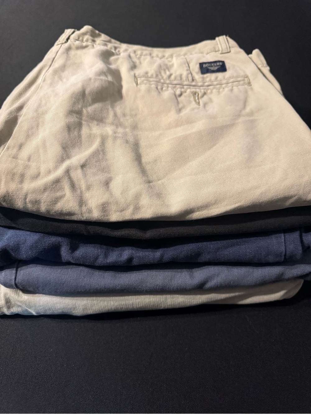 Dockers Men's Chinos - Light Tan and Blue Stack five pair bundle